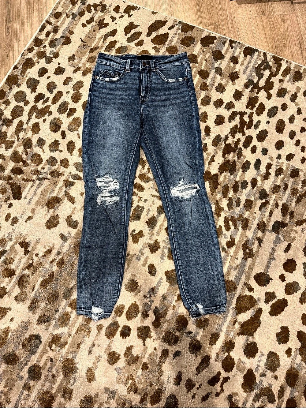 Buckle Black Fit No. 35 Ankle Skinny Distressed Ankle Skinny Jeans Blue Waist 26